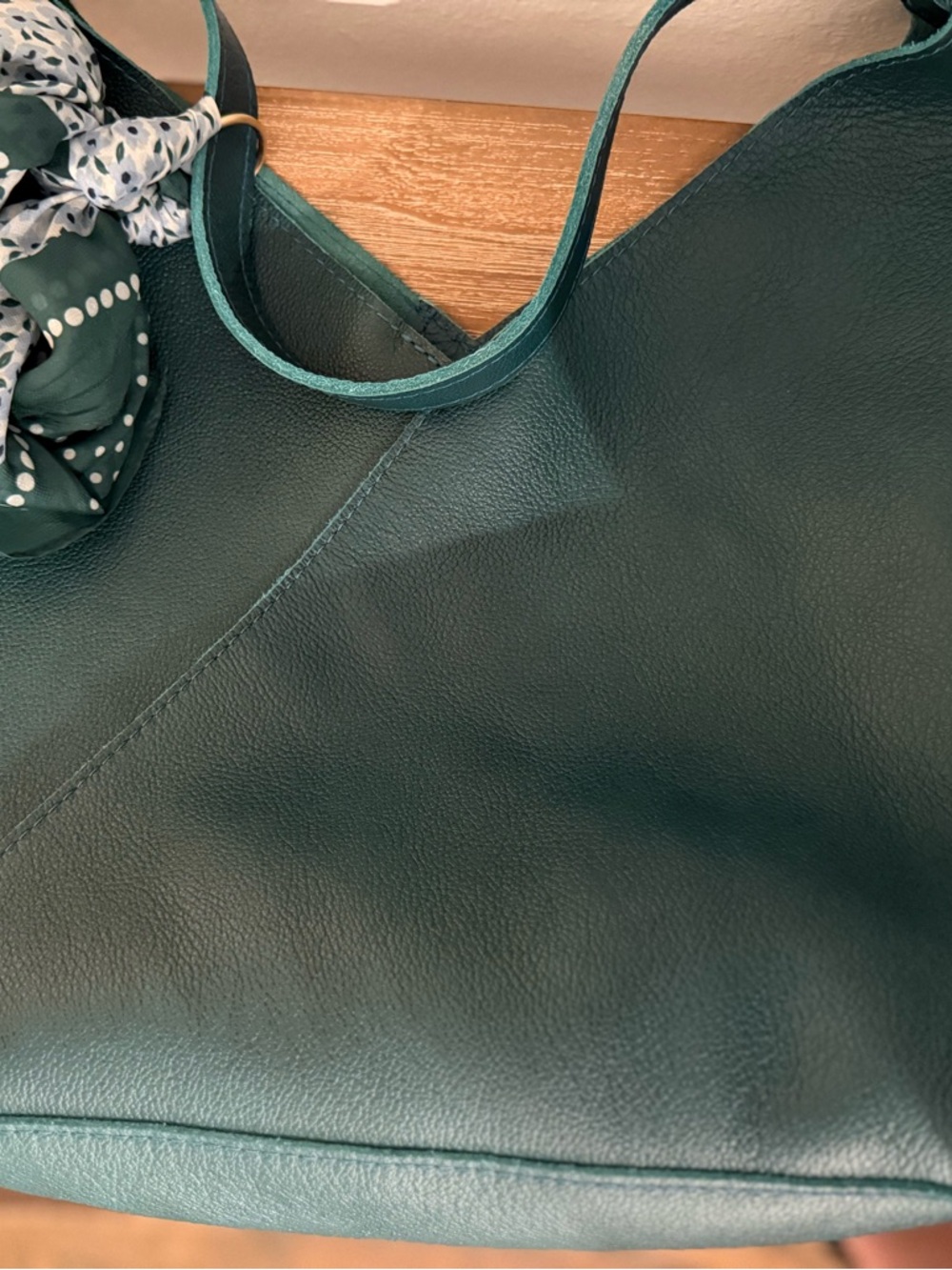 Oversized Naomi Shoulder Bag and TacoTassel in Sea Glass - Picture 6 of 9